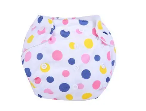 10 PCS Reusable Baby Nappy Baby Cloth Diapers Soft Covers Baby Nappy Size Adjustable Training Pants Size Adjustable 22designs - Цвет: pink O