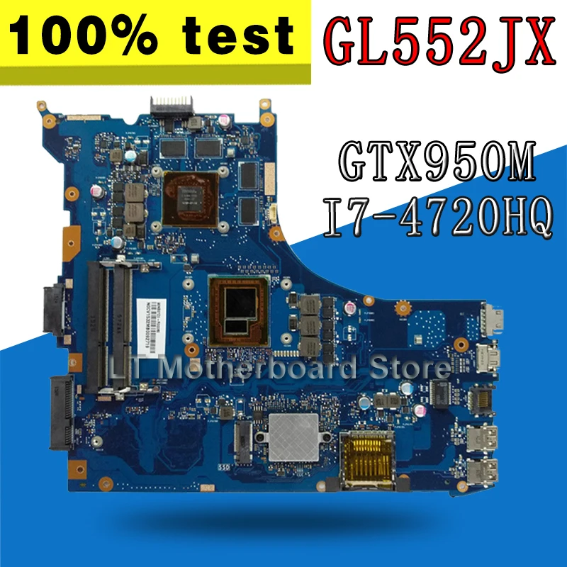 cheap GL552JX laptop Motherboard For ASUS ROG GL552J ZX50J GL552JX laptop Motherboard mianboard i7 4750HQ GTX950M 4G Vidoe card