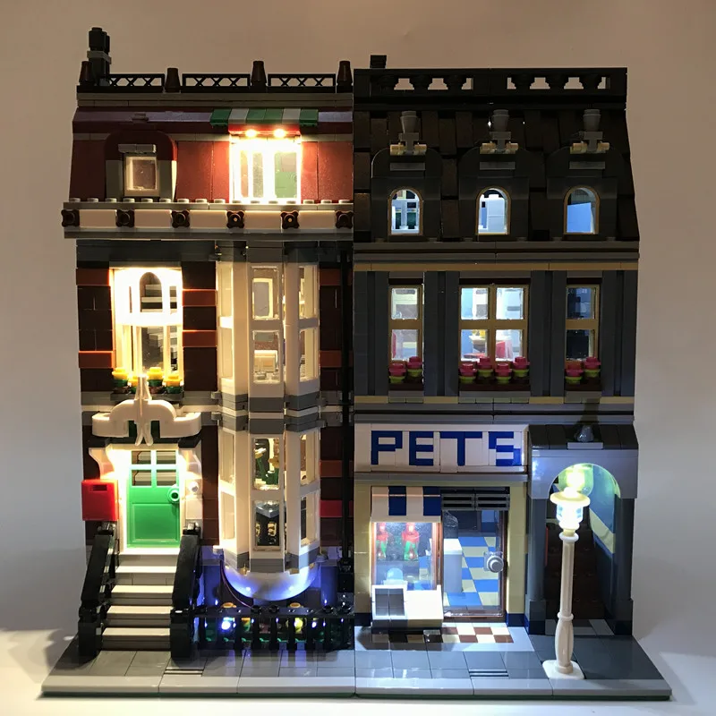 

Led Lights Kit For Lego Pet Shop Supermarket House Toy Building Street 10218 City Compatible 15009 Blocks Creator City Street