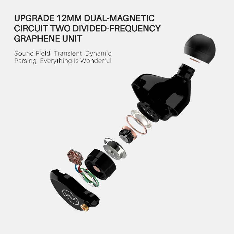 T2, TFZ NICEHCK Hifi Monitor Earphones, Bass Sound Earphone In-Ear Sport Game Headphone, 3.5mm Earbuds for Christmas gift
