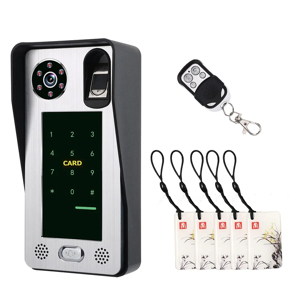IC Card Password Fingerprint Door Access Control Outdoor Camera For Video Door Phone