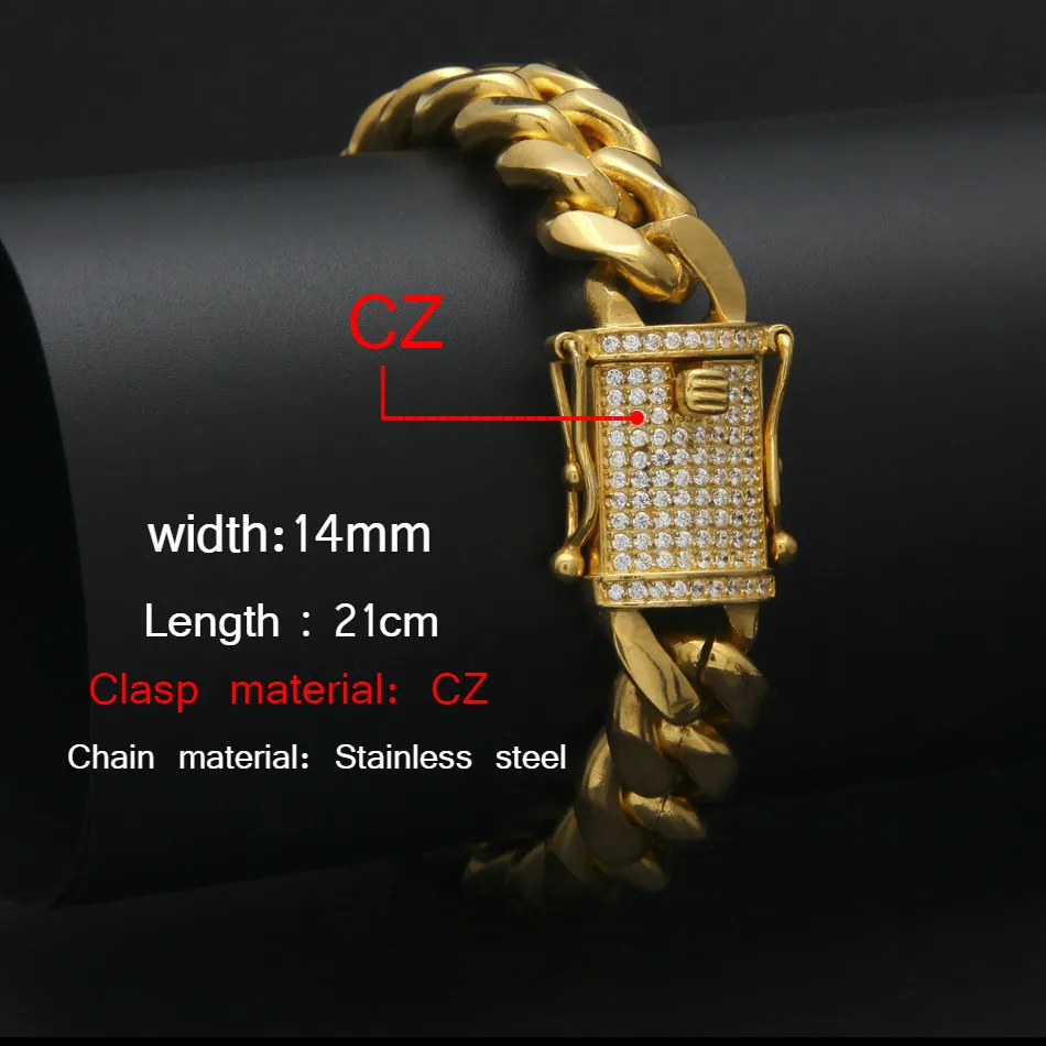 14mm cz gold