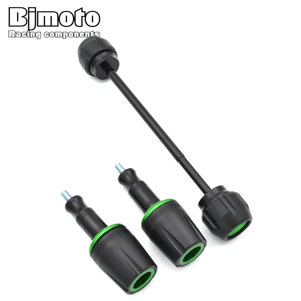 

BJMOTO FS-KA009+KA010 Motorcycle CNC Front and Rear Engine Cover Frame Sliders Crash Protector For Kawasaki Z900 Z 900 2017