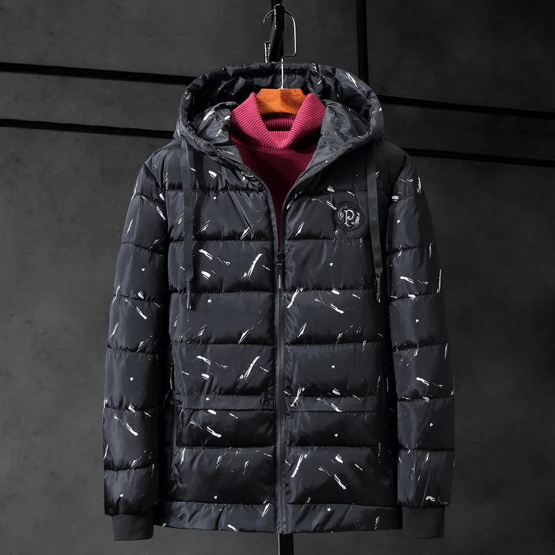 Мужская зимняя куртка большого размера, утолщенная теплая куртка с капюшоном и хлопковой подкладкой, куртка на молнии, верхняя одежда, пальто, парка для мужчин размера плюс 9XL