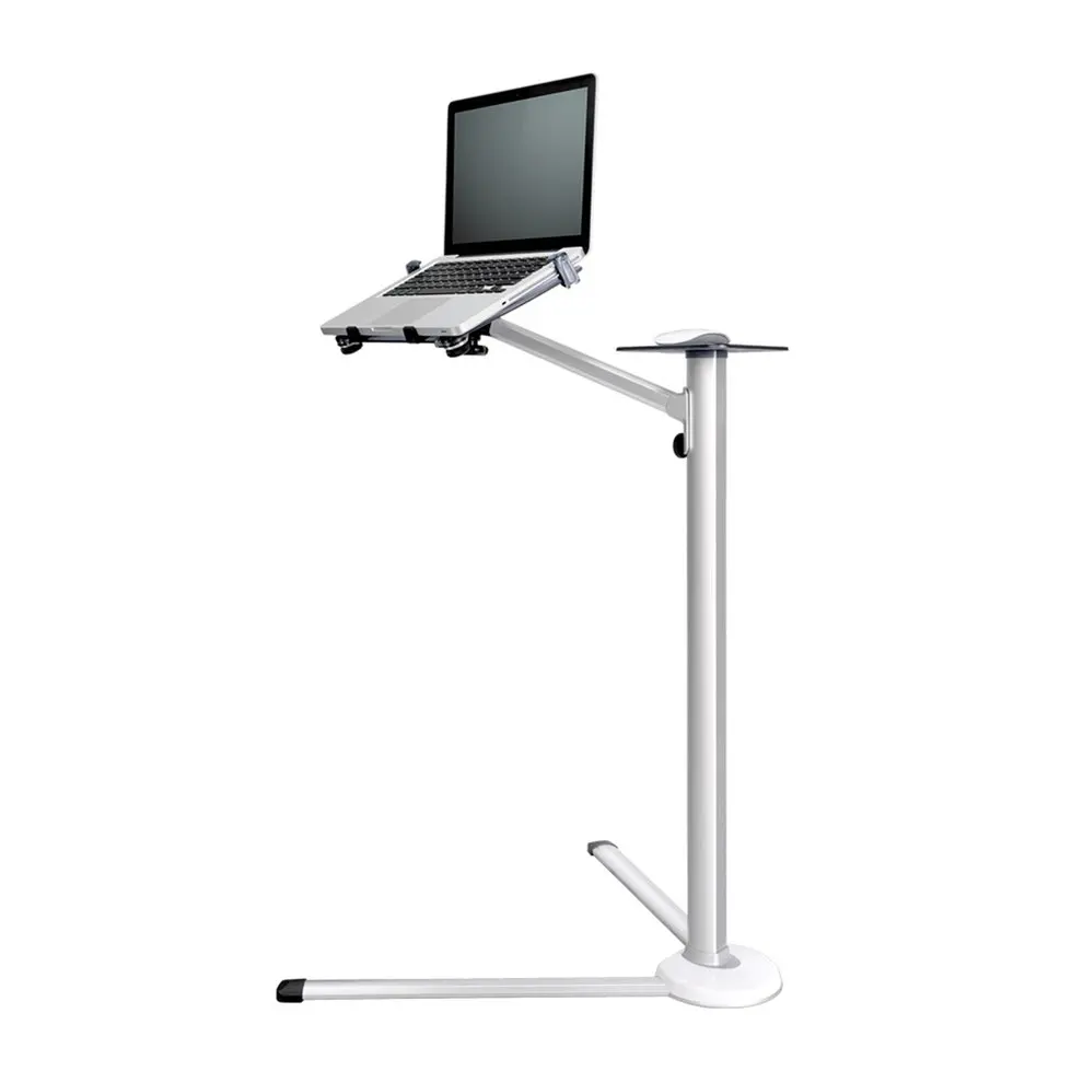 

18-84cm Height Adjustable 360 Degree Rotation Floor Stand Desk Holder Bracket With Mouse Tray For Laptop Macbook Phone Tablet