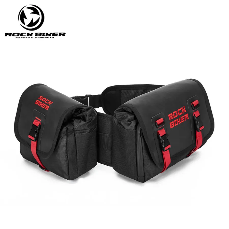 

Rock Biker Twin Motorcycle Waterproof Bags Tank Bags Kit Rider Multifunction Portable Bags Luggage Universal Riding Saddle Bag