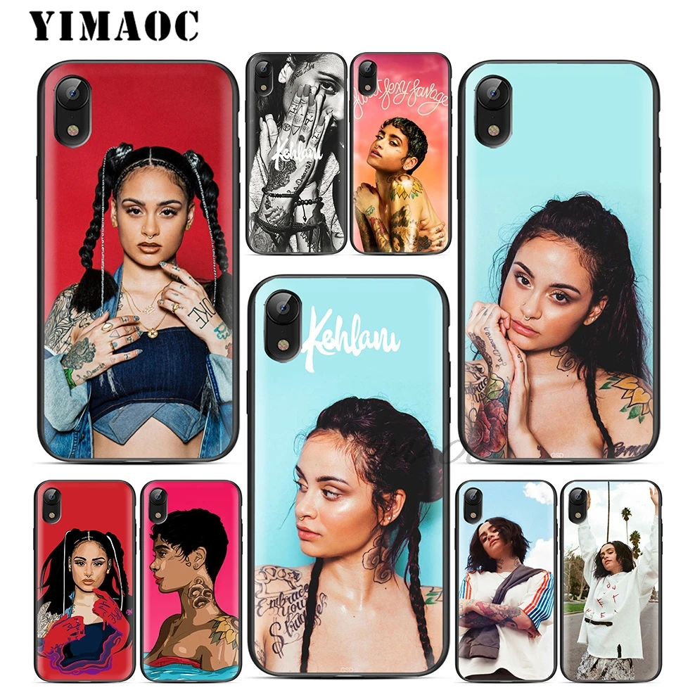 

YIMAOC Kehlani Rapper Soft TPU Black Silicone Case for iPhone X or 10 8 7 6 6S Plus 5 5S SE Xr Xs Max
