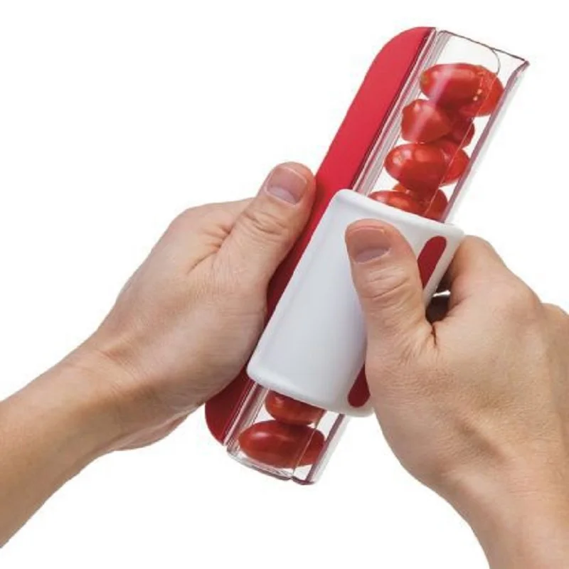 

Kitchen Practical Tools Creative Cherries Tomato Grape Vegetable Fruit Slicer Melon Cutter Knife Fruit Cutting Slicer
