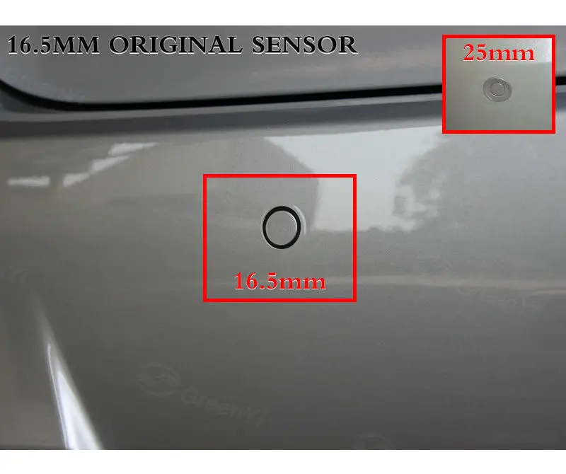 Парктроник Автомобильный Обратный парковочный датчик плоский эффект 13 мм Датчик s с регулируемым звуком автоматическая парковочная система с зуммером