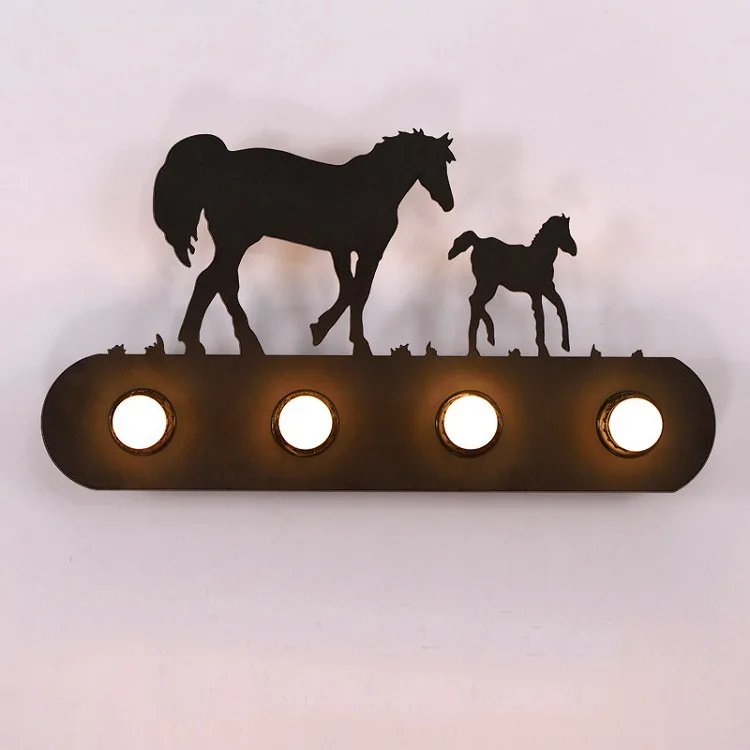 Лофт Декор Винтаж настенный светильник светодиодный промышленный ретро спальня настенные бра Утюг Arandela светильники для ванной лестницы
