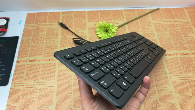 1 шт. оригинальная тайская раскладная клавиатура USB Проводная Водонепроницаемая клавиатура для Dell Подлинная упаковка