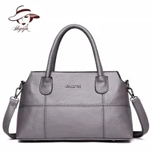 2018 Brand Soft Women Crossbody Bags PU Leather Handbags Designer Ladies Shoulder Bags High Quality Solid Vintage Messenger Bags