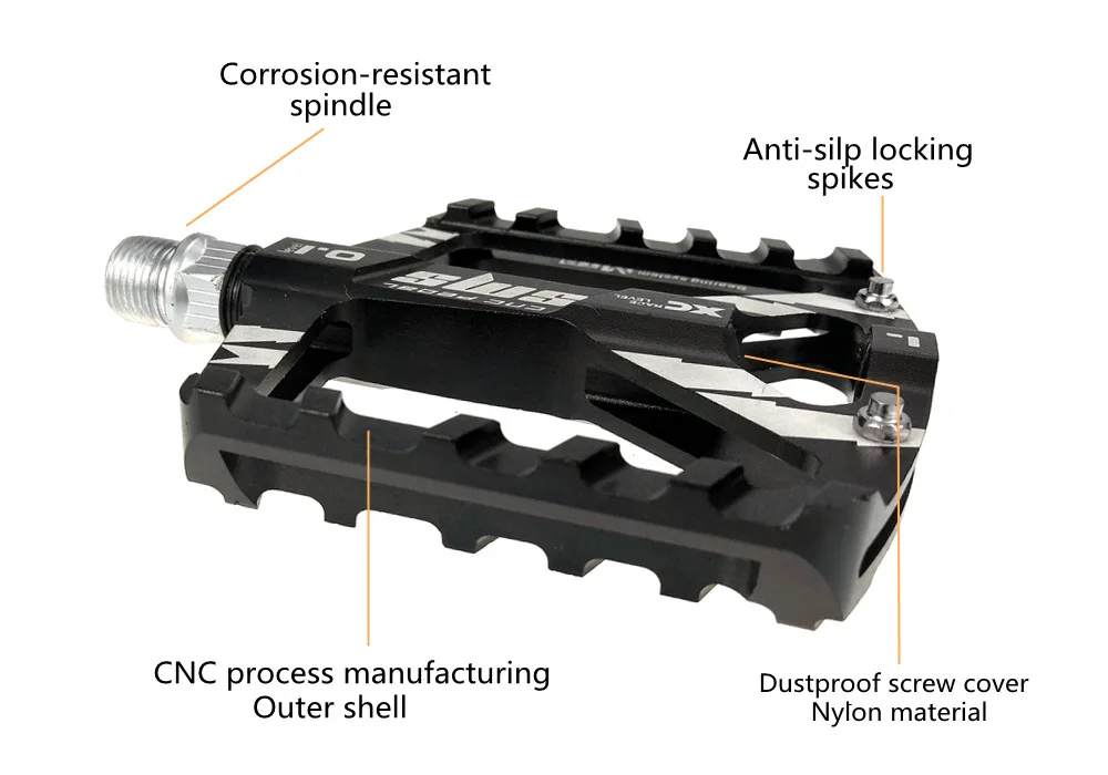 SMS велосипедные педали из авиационного алюминиевого сплава, педали для шоссейного велосипеда, Сверхлегкие MTB BMX DU с подшипником, широкие велосипедные педали, запчасти для шоссейного велосипеда