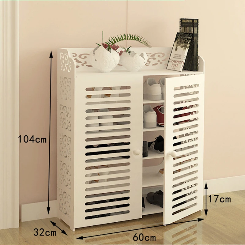 European Style Multi-layer Shoe Rack Flower Shoe Shelf Dustproof Shoes Storage Cabinet DIY Shoe Organizer Luxury Furniture