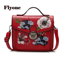 

Flyone Women Bag Handbag For Female Bolsa Feminina Tote bags Ladies' PU Leather Handbag Embroidery Shoulder Bag Luxury Handbags