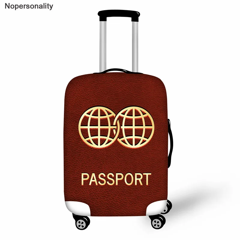 Nopersonality Passport Prints Luggage Cover Protective Stretch Fabric Suitcase Protector Baggage Dust Case For 18-32 Inch | Багаж и сумки