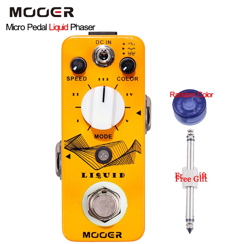 

Mooer Micro Pedal Liquid Phaser Digital Phaser with 5 different phase effect types With Free Connector