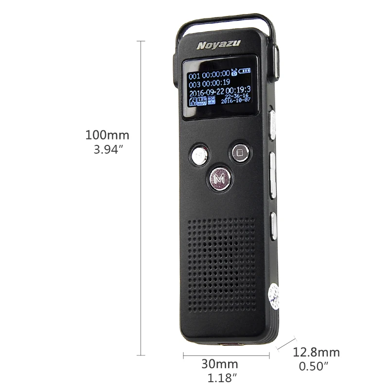 NOYAZU A20 8G цифровой Аудио Диктофон Mp3 плеер Голосовой активированный Микрофон