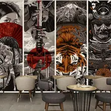 Пользовательские 3D Ручная роспись японский фон настенные декоративные настенные обои, фрески