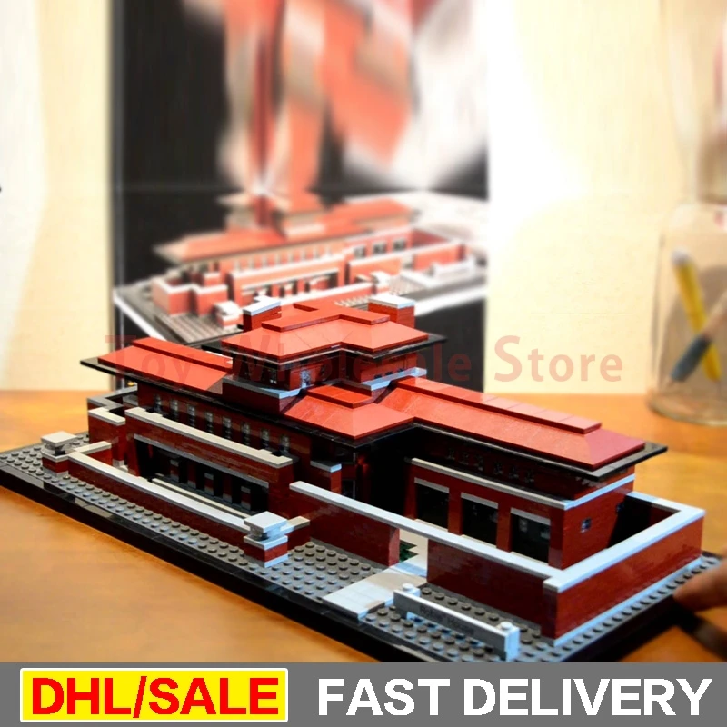 

Lepin 17007 2326Pcs Genuine Architecture Series The Robie House Building Blocks Bricks lepins Toys Model Clone 21010