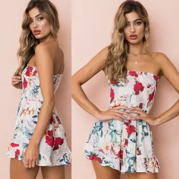 

Summer Womens Bodycon Jumpsuit Playsuit Shorts Romper Beach Holiday Sun Dress