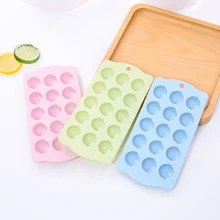 Конфеты цвет силиконовые решетки льда DIY Мороженое Формочки Для Мороженного «фруктовый лед» 15 чехлов 20*10,3 см