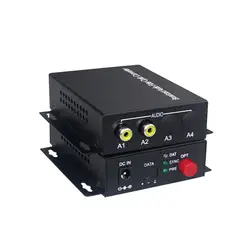 2 канала аудио оптический конвертер аудиовещание волоконный приемопередатчик для аудио внутренней вещательной системы (Tx/Rx) 1 комплект