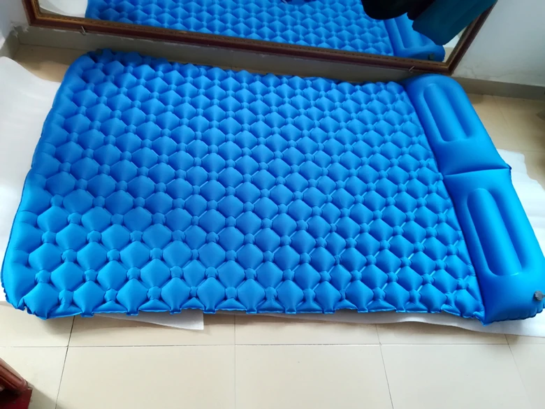 Almofada de ar Esteiras de Acampamento ao ar Livre do Piquenique Esteira de Praia Casa de Repouso Inflável Embutida Bomba Pessoa Tenda Colchão Suave Moistureproof 2 43 Ar Livre do Piquenique Esteira de Praia