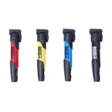 LumiParty Portable Air Pump Mini Bike Tire Inflator Bicycle Pumps 120 psi High Pressure Cycling pompe velo Bike Accessories