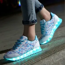 Free shipping 7 Colors Women Led Shoes Fashion Casual Luminous Shoes Adult Led Light Shoes USB Charging Zapatos Hombre