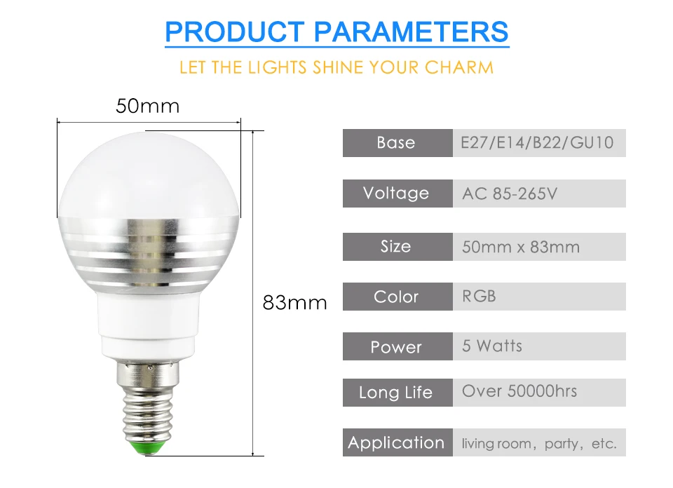 E14, 16 цветов, волшебный светодиодный Светильник-ночник, цветной, теплый, 110 В, 220 В, праздничный, с регулируемой яркостью, сценический светильник, 5 Вт, 24 кнопки, ИК-пульт дистанционного управления, rgb лампа