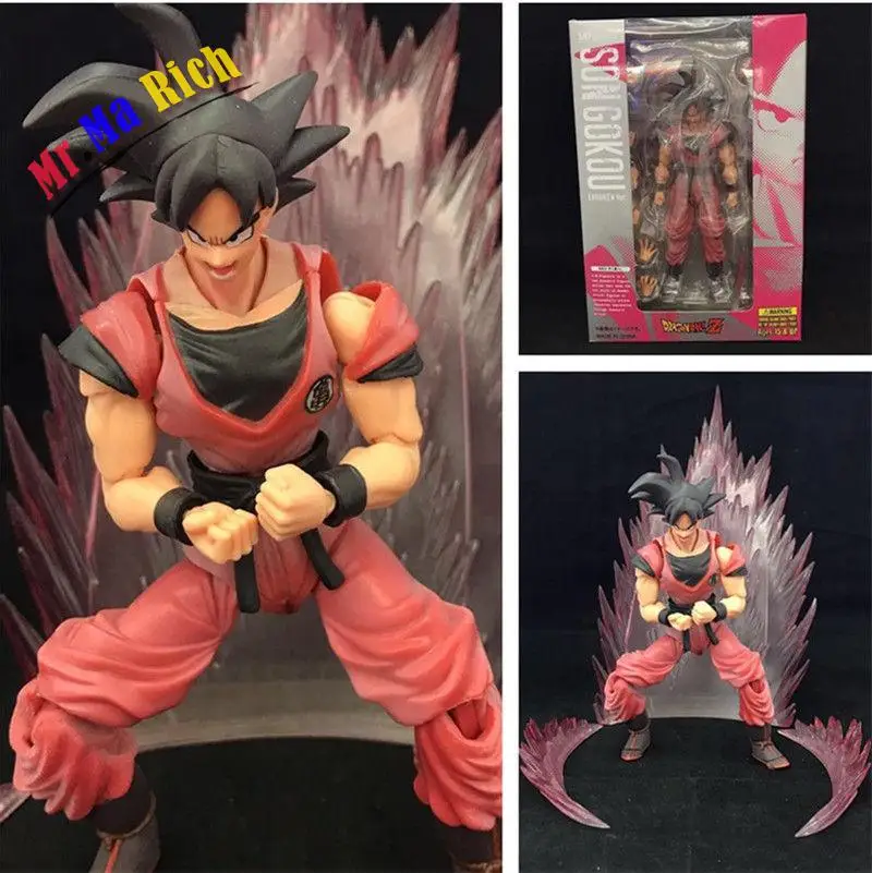 Son Goku Super Saiyan Black Hair SHF Deluxe Edition Figuren In