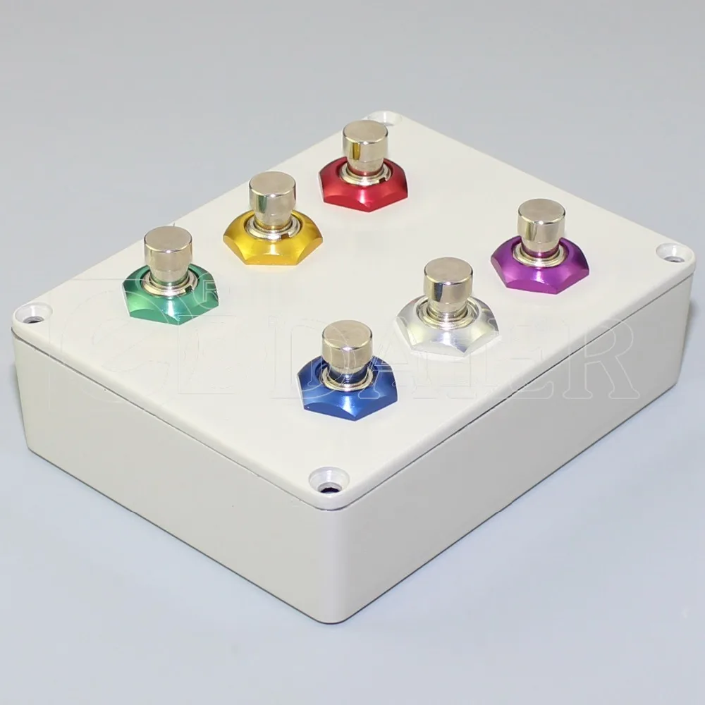 20 шт. цветных алюминиевых гаек для 3PDT stomp Φ только фотопереключателя|aluminium stomp|switch