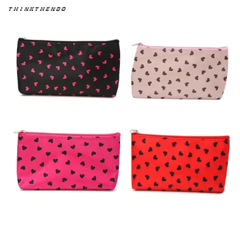 

THINKTHENDO Fashion Women Travel Pencil Pen Case Organizer Cosmetic Makeup Bag Purse Mini Wallet High Quality