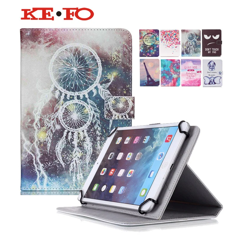 

Universal Case 10 inch Wallet PU Leather Cover For iPad 2 3 4 5 6 iPad Air 1/2 Pro 9.7 inch 10.1 inch bags+flim+pen KFD553