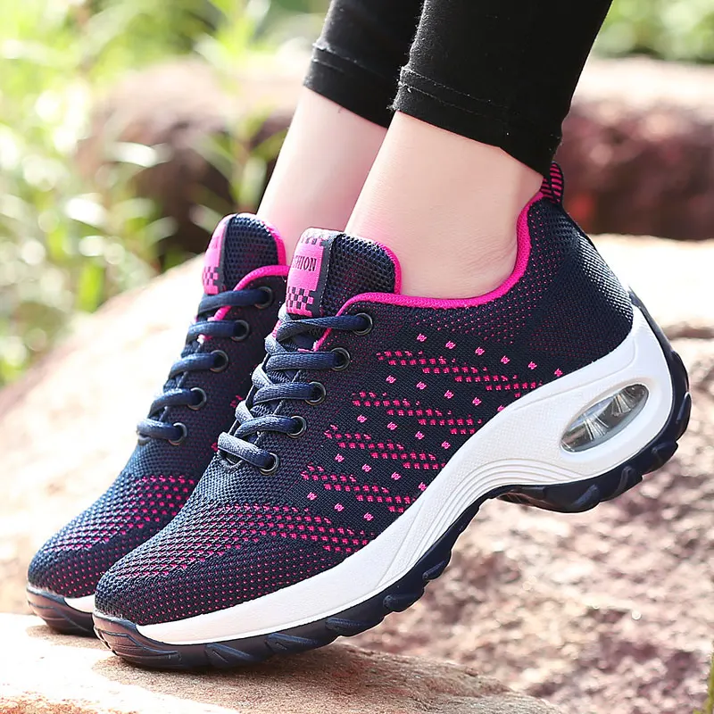 

Women\x27s Heels Fashion Ladies Casual Shoes for Woman Platform Shoes Breathable Sneakers Zapatos De Mujer 2019 New Arrivals