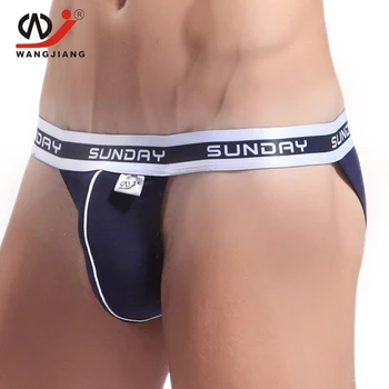 

WJ Gay Mens Thongs And G Strings Thong Men Jockstrap Gay Men Underwear String Homme Jockstrap Underwear Bamboo Fiber Sexy Bikini