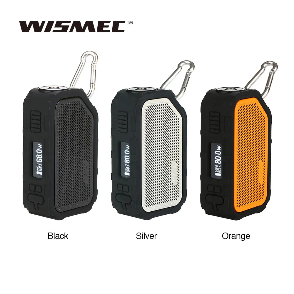 

New Original Wismec Active 80W BOX MOD Electronic Cigarette Bluetooth Speaker Waterproof Vaporizer Fit AMOR NS Tank Vape Box Mod
