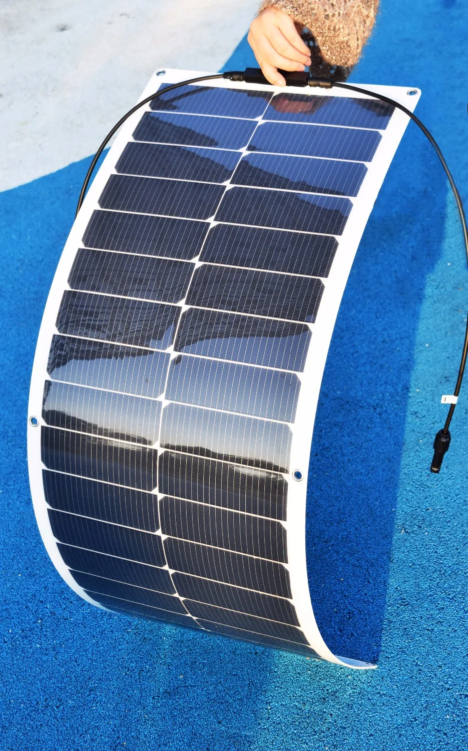 Гибкая ячейка солнечной панели 50 Вт 10A PMW USB контроллер pv разъем для 12 В батареи RV