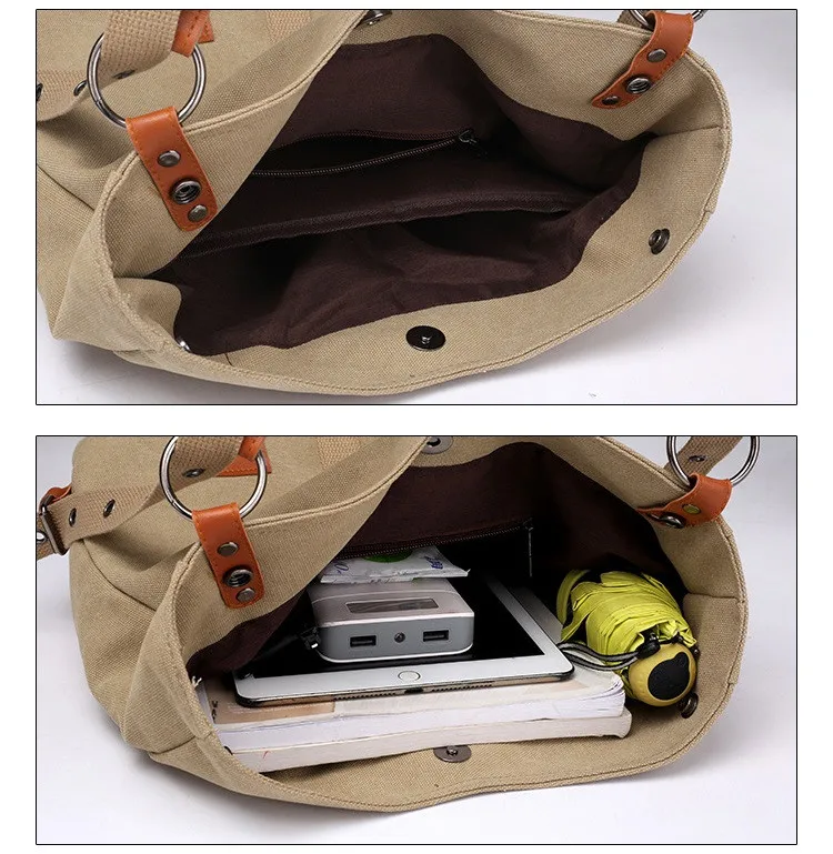 MJ Canvas Women Handbag Simple Design Tote Bag Female Large Capacity Canvas Bucket Shoulder Bag 2018 New Fashion Shopping Bags (18)