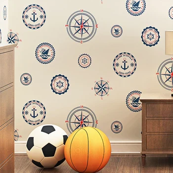 

Eco-Friendly Children Wallpaper 3D Nautical Cartoon Boys And Girls Kids Bedroom Non Woven Wall Paper 3D Papel De Parede Infantil