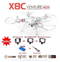 SYMA X8C X8 2.4G 4CH 6Axis Professional RC Drone Quadcopter With 2MP Wide Angle HD Camera Remote Control Helicopter 2015 Newest