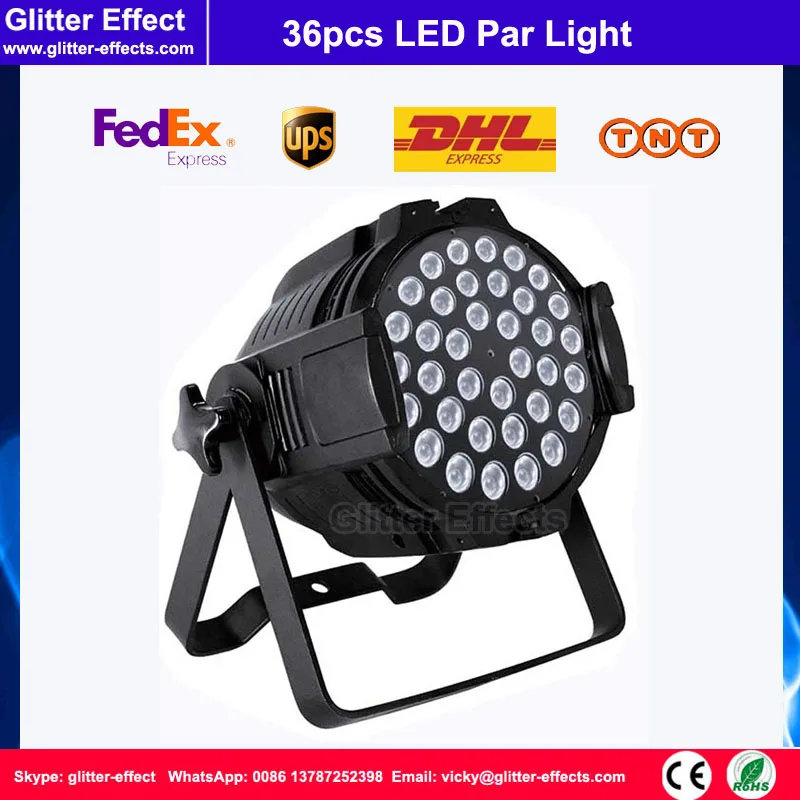 

36pcs 3W led par light DJ Disco club RGB color led par light Dj Effect Light Stage Par Lights