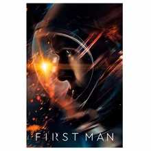 TaaWaa 2018 New First Man Art Silk  Superhero Movie Posters Prints 12X18 24X36 Inch Wall Art Pictures for Living Room Decoration