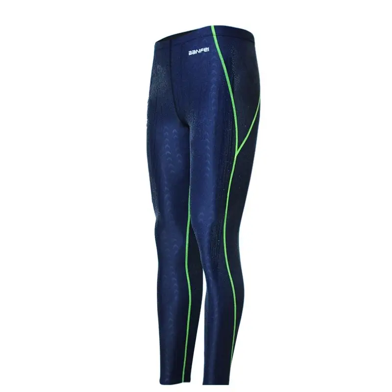 

2019 Plus Size Men Dive Surf Snorkel Swim Bathing Suit Arena Bather Shark skin Swimsuit Swimwear Beach Wear Jammer Long Pant
