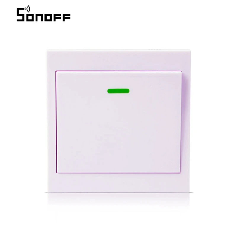 

SONOFF Wireless Remote RF 433Mhz Transmitter 1 Channel 86 Wall Panel Sticky RF TX Smart Home For Living Room Bedroom