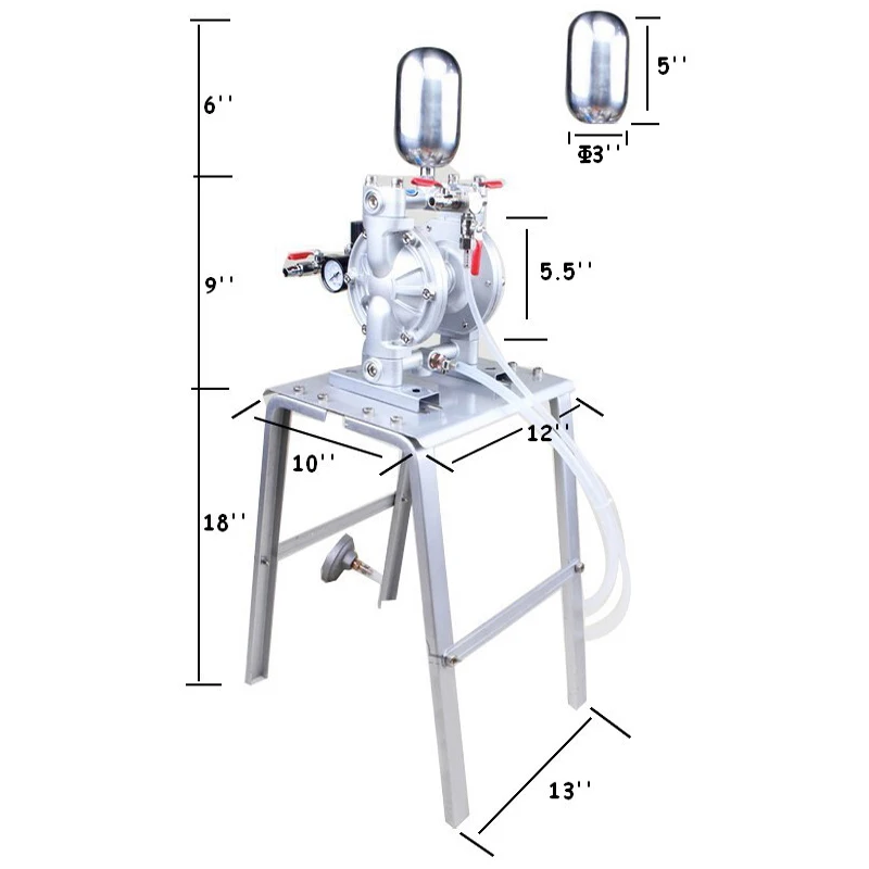 Пневматический мембранный насос, насос для краски, поставка, спрей-привод, инструмент, пневматический двойной мембранный насос, костюм мембранного насоса