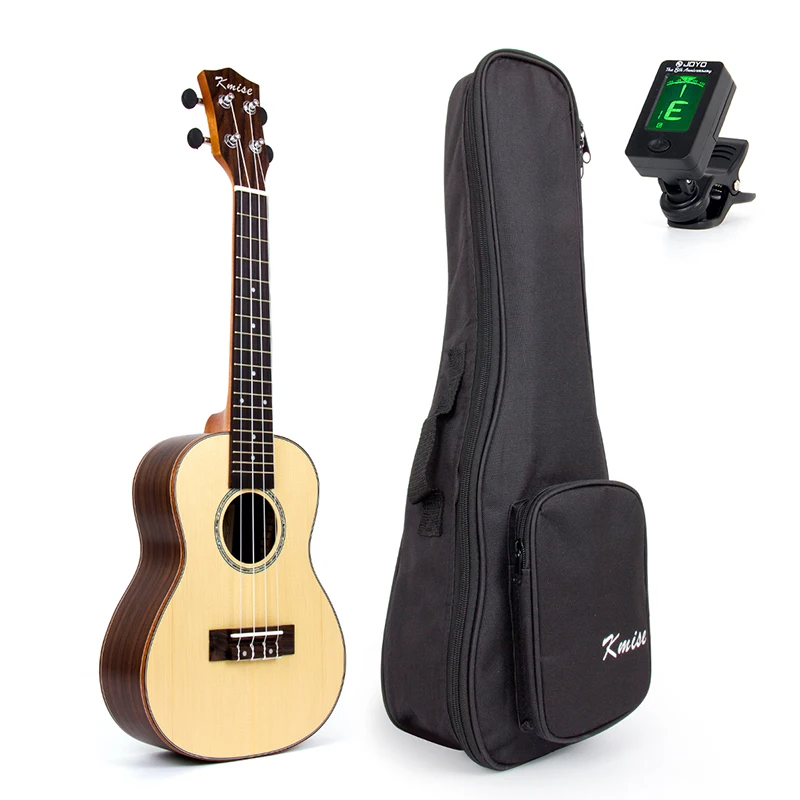 Kmise Concert Ukulele Uke Acoustic Hawaii Guitar with 23 Inch Spruce Rosewoodin Ukulele from