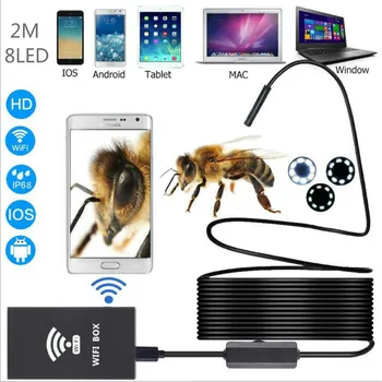 

Wifi Endoscope mini Camera Waterproof Inspection Borescope iOS Endoscope 2M Semi Rigid Hard Tube Endoscope mini cam For Iphone