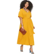 Olhos Plus Size 2018 Mulheres Verão Elegantes Vestidos Casuais Moda Sexy Senhora Do Escritório Vestidos